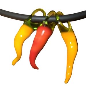 Hand made chili papers necklace